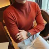 Men's Sweaters Men's 2022 Autumn Winter Thick Warm Sweater Men Half Turtleneck Long Sleeve Casual Pullovers Solid Color Jumper Tops E76