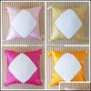 Bedding Supplies Textiles & Garden Diy Sublimation With Tassel 40*40Cm Blank Pillow Case Fashion Heat Press Print Sofa Cushion Er Home Decor