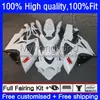Injection Glossy white Mold Fairings For SUZUKI GSXR600 GSXR-750 750CC GSX-R750 K6 06-07 21No.16 GSXR 600 750 CC 600CC GSX-R600 06 07 GSXR-600 GSXR750 2006 2007 OEM Bodys