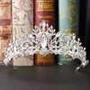 FORSEVEN Zircone Strass Tiara e Corona Collana Orecchini Set Accessori per capelli da sposa Set di gioielli Regali per le donne H1022