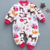 Babykleidung Jungen Mädchen Strampler Coral Cute Infant Overall Kleinkind Overall Kostüm 211101