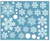 Autocollants de fenêtre flocon de neige, décalcomanie électrostatique de noël, décoration en verre amovible, décor de neige pour vacances d'hiver, nouvel an