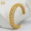 Aniid Armbanden Set voor vrouwen vergulde armbanden 24K vergulde sieraden bedel Afrikaanse Dubai Pure Dames Turkse Indiase bruiloft manchet Q0717