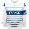 Custom Sewing New 2021 Team France Hockey Jersey Mens Hockey Jersey XS-6XL