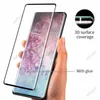 Verre trempé incurvé 3D 10D compatible avec les coques pour Samsung S21 S21Plus S21Ultra S8 S9 S10 Plus Note 9 10 Plus S20 Plus S20 Ultra Note20 Note20Plus avec emballage de vente au détail