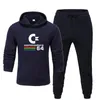 Tracce maschili da uomo 2022 abbigliamento marca uomo pullover cotone maglione stampare due pezzi pantaloni camicie sportive inverno inverno