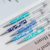 Boże Narodzenie Snowflake Pusty długopis wielofunkcyjny DIY Ballpoint Metal Anti Skid Ballpoints School Student Papier Materiały Prezent BH5544 TYJ