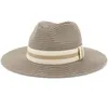 Breda randen hattar ht3579 panama hatt unisex sommarsol för kvinnor man halm män uv skydd rese jazz cap floppy strand elob22
