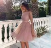 New In Stock A-line Soft Tulle Dark Red Prom Dress Hand Beading Sexy Evening Gowns Bandage Long cocktail Party Dress vestido de fe203H