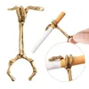 Nouveau porte-cigarette crâne fumer anneau personnalité anneau épais porte-cigarette clip joint anneau doigt accessoires cadeau pour homme femmes tuyaux