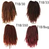 Fluffy Spring Curl Twist Hair Extensions Black Brown Burgundy Beyond Beauty Ombre Crochet Braids Kanekalons syntetisk flätande hår