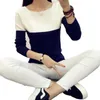 Kobiet Sweters Women's 2022 SWEATER KOBIET Modne wysokie elastyczne dzianiny podzielone jesienne zimowe pulovery żeńskie trójkołowe jumper femme