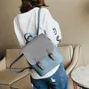 Mini Sırt Çantası Kadın PU Deri Omuz Çantası Genç Kızlar Için Moda Küçük Bagpack Okul Çantası Bayanlar Casual Sırt Çantası 210922