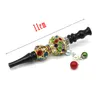 Tuyaux pour fumer avec décoration en diamant 8 couleurs Shisha Narguilé Embouchure Bijoux faits à la main Filtre Conseils Narguilés