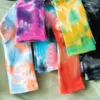 Vrouwen Mannen Kleurrijke Tie-Dye Cotton Socks Grappige Nieuwigheid Skateboard Harajuku Hiphop Soft Crew Sock Unisex