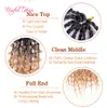 18 inç Kelebek Kutusu Örgüler Yumuşak Tığ Saç Braing Saç Sentetik Kelebek Locs Siyah Kadınlar Için Saçlar 3x Kutu Saç