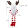 Noël sans visage Gnome Santa Noël Arbre Suspendu Ornement Poupée Décoration Pour La Maison Pendentif Cadeaux Drop Ornements Fournitures Seaway FWF8639