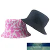 Foxmother New Fall Fashion Black Pink Cow Print Bucket Hattar Kvinnor Fiskare Kepsar Höst Fabrikspris Expert Design Kvalitet Senaste Style Original Status