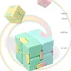 Oändlighet kub dekompression leksaker flip cubic pussel mini block lindrar stress fidget leksak barn vuxna kontor roligt