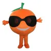 Halloween Cooles orangefarbenes Maskottchenkostüm, Top-Qualität, Cartoon-Frucht, Anime-Thema, Charakter, Erwachsenengröße, Weihnachten, Karneval, Geburtstag, Party, Kostüm