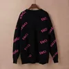 Mens Designer Sweaters Retro Classic Fashion Cardigan Sweatshirts Men tröja brev broderi rund hals bekväm jumper