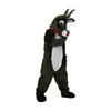 Fun Outfit Suit Dark Green Plush Christmas Deer Mascot Costumes Animated theme Cartoon mascot Character adult Halloween Carnival party Stage Performance