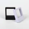 70*90*18mm Transparent PET Membrane box Holder Floating Display Case Earring Gems Ring Jewelry Suspension Packaging Boxes SN2579