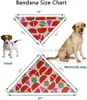 Vêtements pour chiens Bandanas Hawaii Fruit Dogs Bandana Triangle Doux Chiot Accessoires pour Petits Moyens Grands Chiens Chats Lavable Pet Dogg Écharpe comme Cadeau de Fête d'anniversaire A20