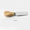 Ostverktyg Set 4st/Set Oak Handle Knife Fork Shovel Kit Graters för att klippa bakbrädan Set Butter Pizza Slicer Cutter Dh9576