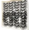 False Eyelashes 20 Pairs Wispy Artificial Synthetic Thick Crisscross Faux Mink Hair Soft Handmade Dramatic Volume Eye Lashes Makeup