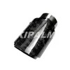 Auto-Universal-Auspuffschalldämpfer aus schwarzem Edelstahl, glänzend geschmiedete Kohlefaser-Endrohrspitze2743