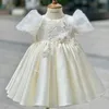 2021 младенца однолетнее платье Платье принцессы Princess Prompound Buamle Baby's однолетнее платье Fairy лето 90-150см розничная продажа Q0716