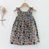 Baby meisjes mouwloze afdrukken jurken kinderen zomer kinderen meisje prinses kleding 210429