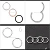 Rings Studs Fashion Simple Stainls Steel Twist Round Nose Anti Allergy Closed Ring Puncture Jewelry Bv3Ro Syxqh