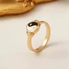 Kinesisk stil Tai Chi Yin Yang Gossip Knuckle Ring för kvinnor Män Emalj Round Signet Finger Ringar Taoist Zen Spirit Smycken Glida G1125