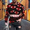 9 estilos Sorriso rosto de camisolas moda gráfico mens mangas longas meninos gótico hiphop streetwear tops outono impressão de moletom venda por atacado