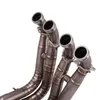 Sistema di scarico moto Slip On per S1000RR 2021 Fuga in lega di titanio Tubo di collegamento centrale anteriore completo Silenziatore in fibra di carbonio2701