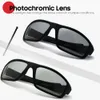 Homens Photochromic Óculos de Sol Matte Preto Esportes Óculos de Óculos de Óculos de Mulher Mudança 100% Polarizado Dirigindo 2021 Óculos de Sol