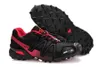 Salomon Speed Cross 3 4 2021 Speed ​​Shoes Cross 3 CS III Homme extérieur Camo Camo Rouge Black Sports Femmes Crosspeed EUR 36-40 B1