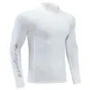 Koszulki do biegania Kompresja z długim rękawem List Drukowanie Na Zewnątrz Sporty Koszula Jersey Topy Tight Trening Bluzy Mężczyźni Siłownia Sweter