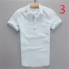 Camisa de linho casual dos homens de verão Branco Cabinete de manga curta fina de algodão 210420