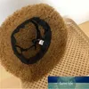 Wide Brim Hats Women Winter Faux Fur Bucket Hat Ear Protector Fisherman Outdoor Sunscreen Sun Panama Big Visor Vintage Warm Flat Factory price expert design Quality