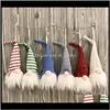 Świąteczne dostawy Party Garden Drop Dostawa 2021 Kolory Oświetlone Tkaniny Sweidsh Boże Narodzenie Santa Gnomes Elf Dekoracje Domowe Drzewo Wiszące Orna