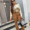 Snican Leopard Print Women Shirts Satin Long Sleeve Formal Office Ladies Blouse Za Camisa Vintage Camisas Mujer Invierno 210719