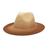 Береты Fedora Hats Gradient Color Fairth Hat Мужчины Женщины Весна Осень Формальное Платье Панама Сомбрерос де Муйер Топ NZ191