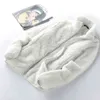 Winter Wool Fleece Jacket Women Thick Cardigan Sweater Thermal Windproof Spring Windbreaker Female Hooded Warmer Coat M-4XL 211109
