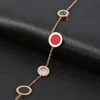 Mode rose goud dubbelzijdig kleur verstelbare armband sieraden creatieve ring agaat armband jewelry226E