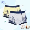 4 piezas Niños Niños Ropa interior Dibujos animados Pantalones cortos para niños Bragas para Baby Boy Boxers Rayas Adolescente Calzoncillos 4-14T 2461 Q2