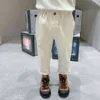 Boys girls solid color all-match casual trousers spring Autumn cotton elastic 3 colors pants 210508