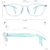 Lunettes de soleil de mode Cadres colorés TR90 ronds transparents enfants légers lunettes de sport pour enfants avec crochets d'oreille pour prescripti